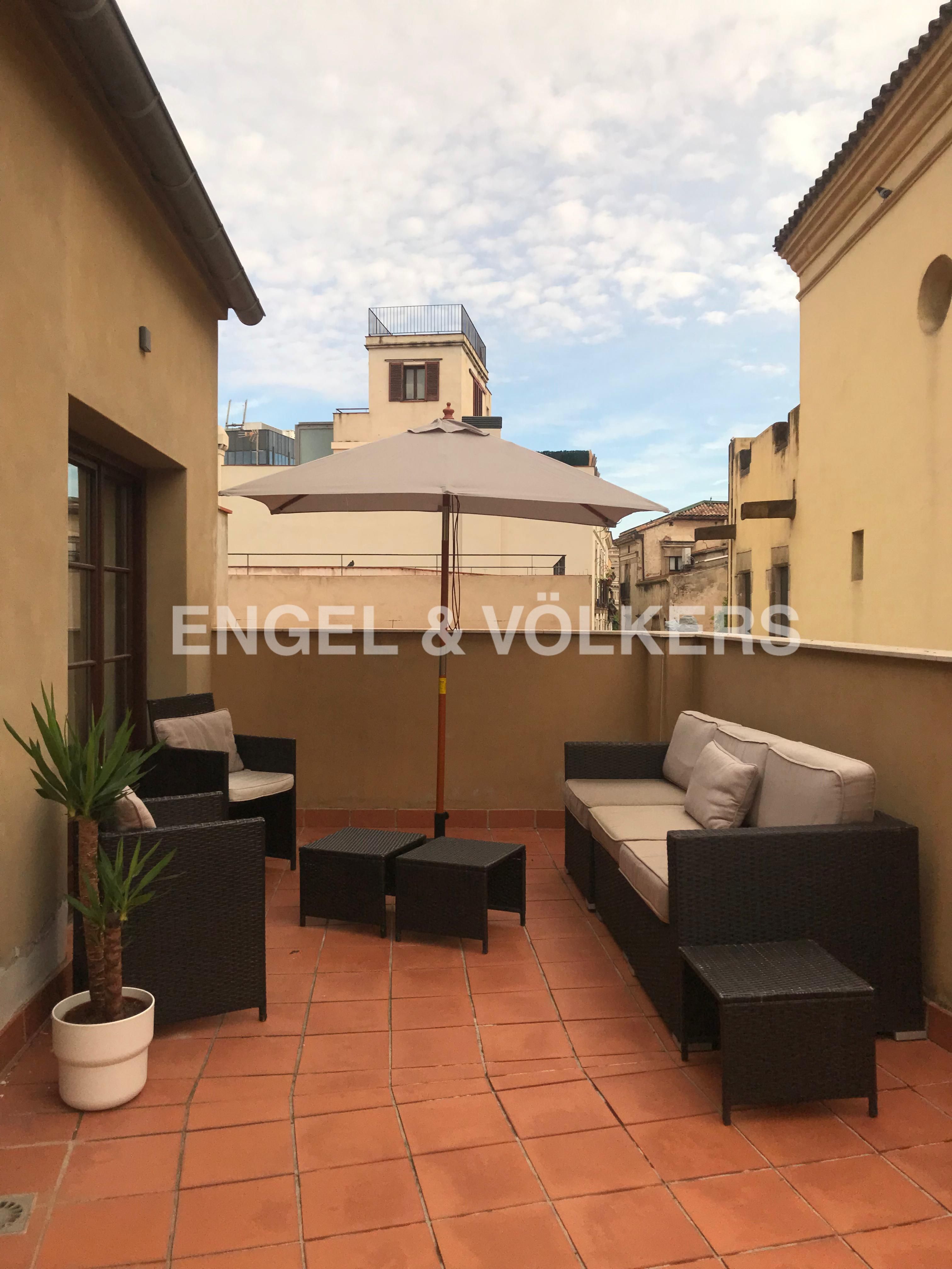 Terrassa de Apartament de lloguer en  Barcelona Capital amb Aire condicionat, Calefacció i Parquet