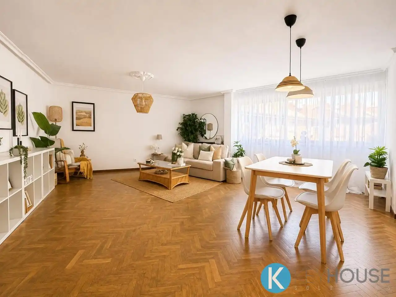 Sala d'estar de Pis en venda en San Fernando de Henares amb Calefacció, Parquet i Terrassa