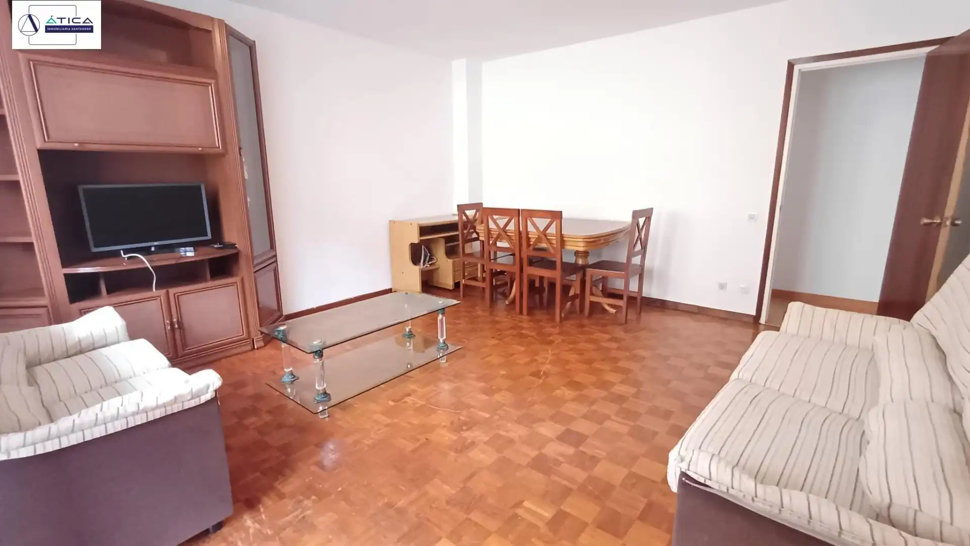 Living room of Flat for sale in Santander  with Parquet flooring and Terrace