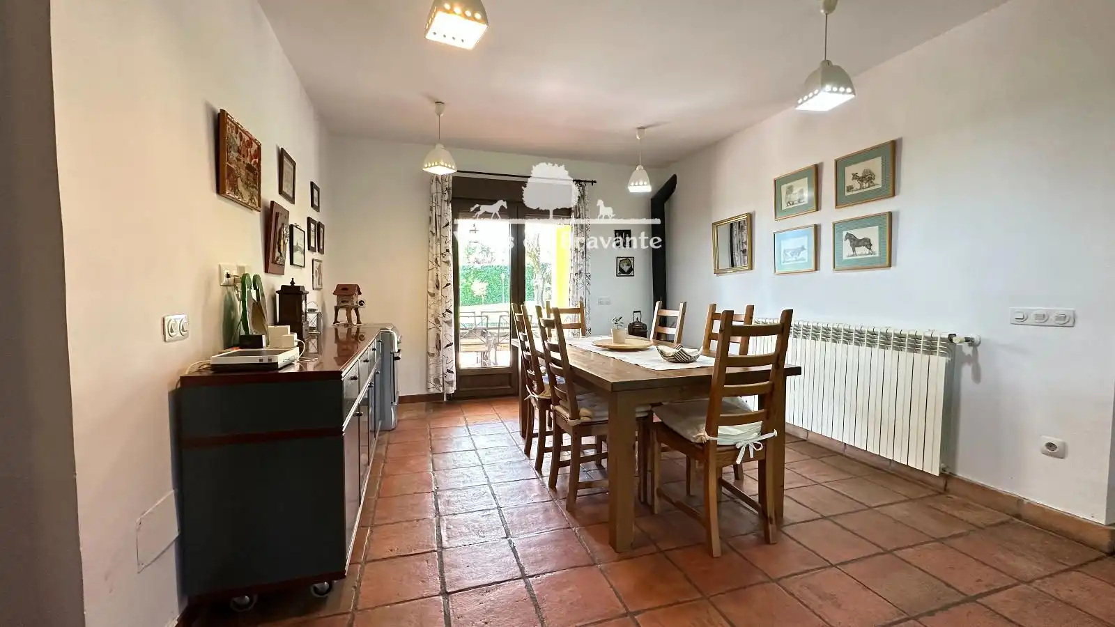 Dining room of Houses for sale in Villanueva de la Cañada  with Air Conditioner, Heating and Parquet flooring