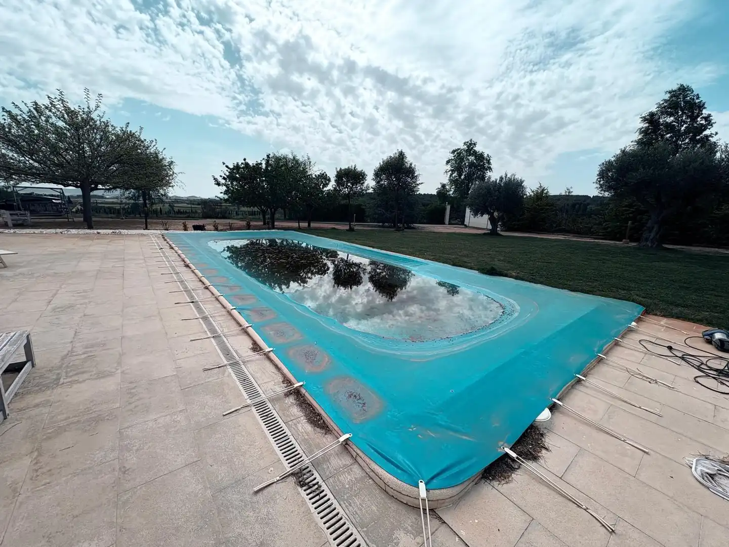 Piscina de Casa o xalet en venda en Almansa amb Calefacció, Jardí privat i Terrassa
