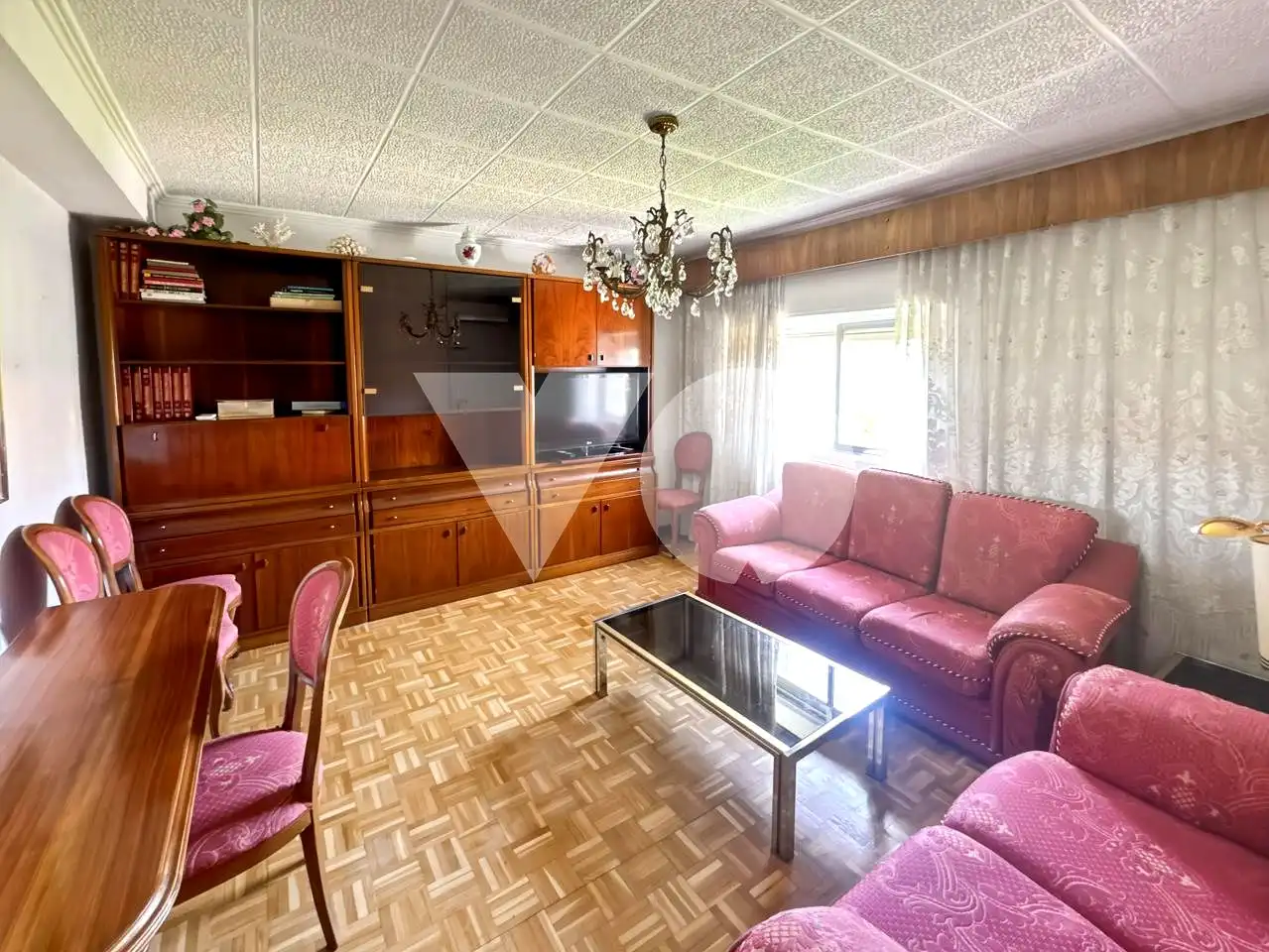 Wohnzimmer von Wohnung zum Verkauf in Madrid mit Klimaanlage, Heizung und Parkett