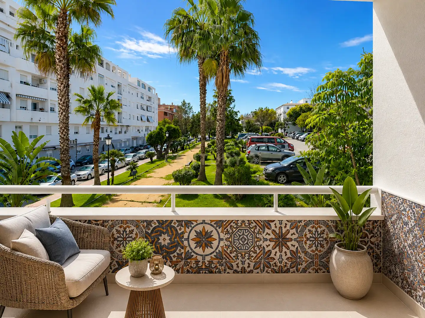 Vista exterior de Pis en venda en Marbella amb Aire condicionat i Balcó