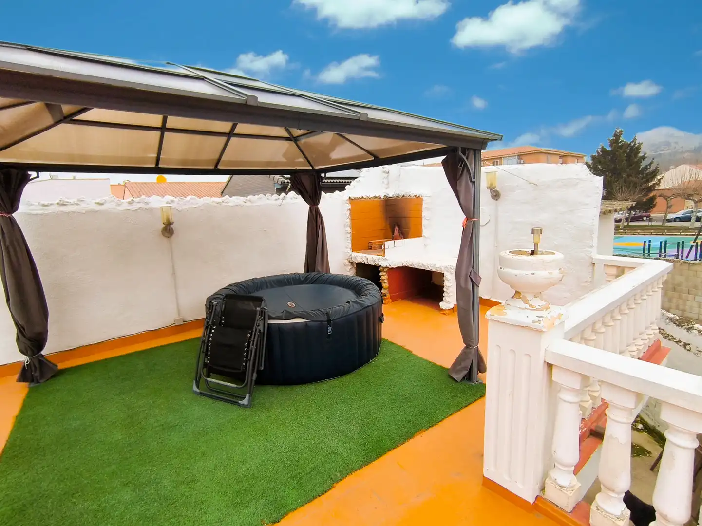Terraza de Casa o chalet en venta en Palencia con Calefacción, Jardín privado y Terraza