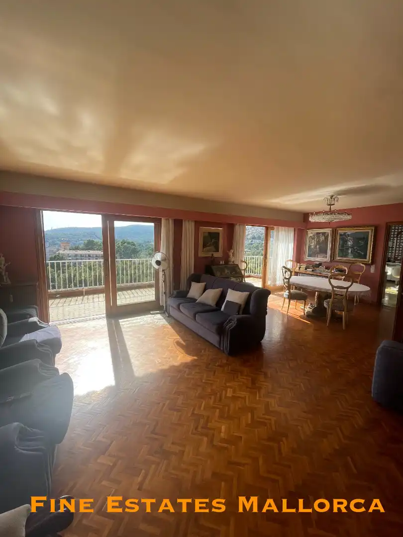 Sala d'estar de Casa o xalet en venda en  Palma de Mallorca amb Jardí privat, Terrassa i Piscina