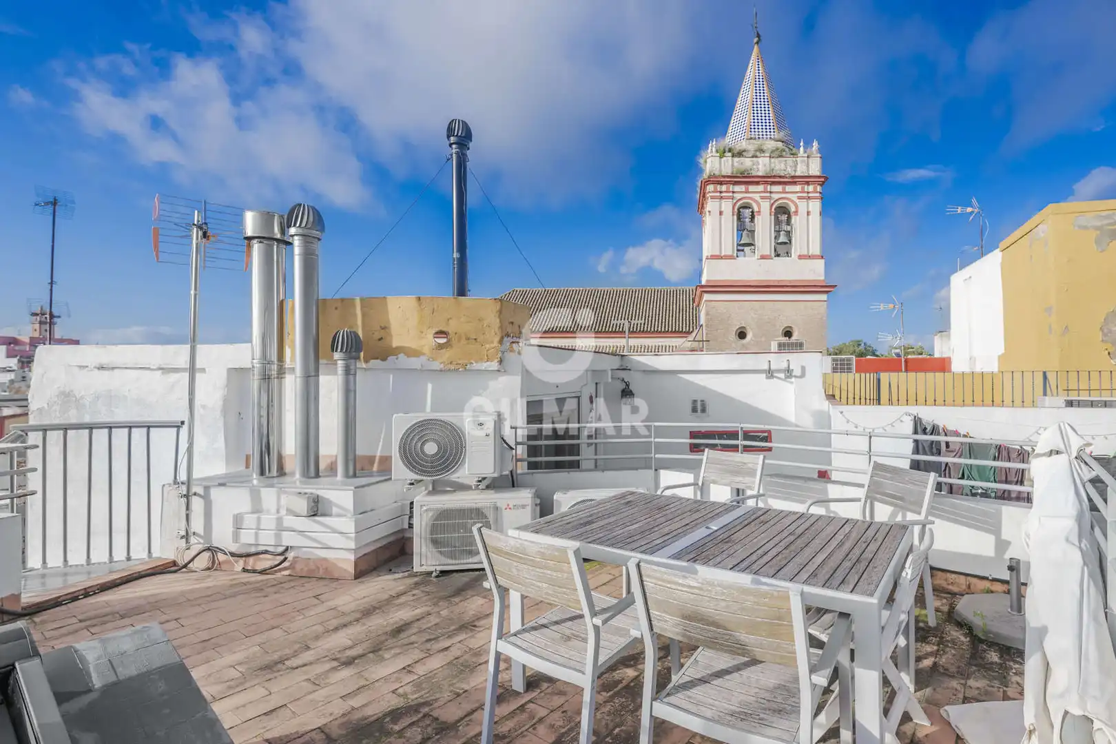 Terraza de Casa adosada en venta en Sevilla con Calefacción y Piscina