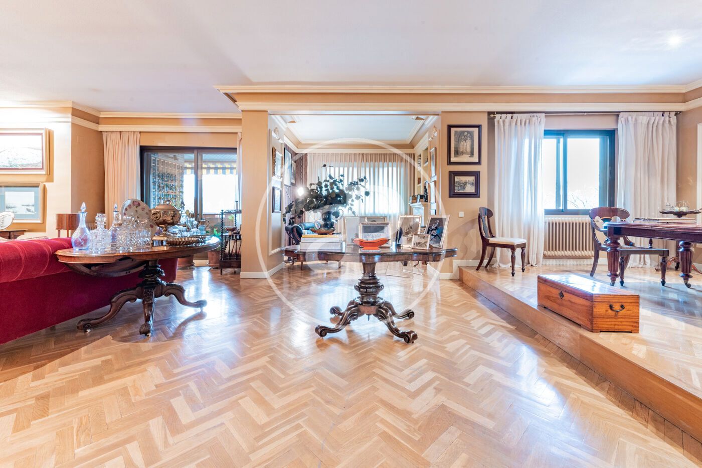 Sala de estar de Piso en venta en  Madrid Capital con Calefacción, Terraza y Trastero