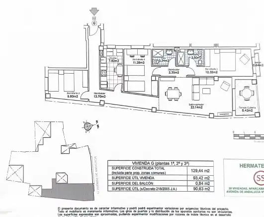 Flat for sale in Atarfe  with Air Conditioner, Heating and Private garden