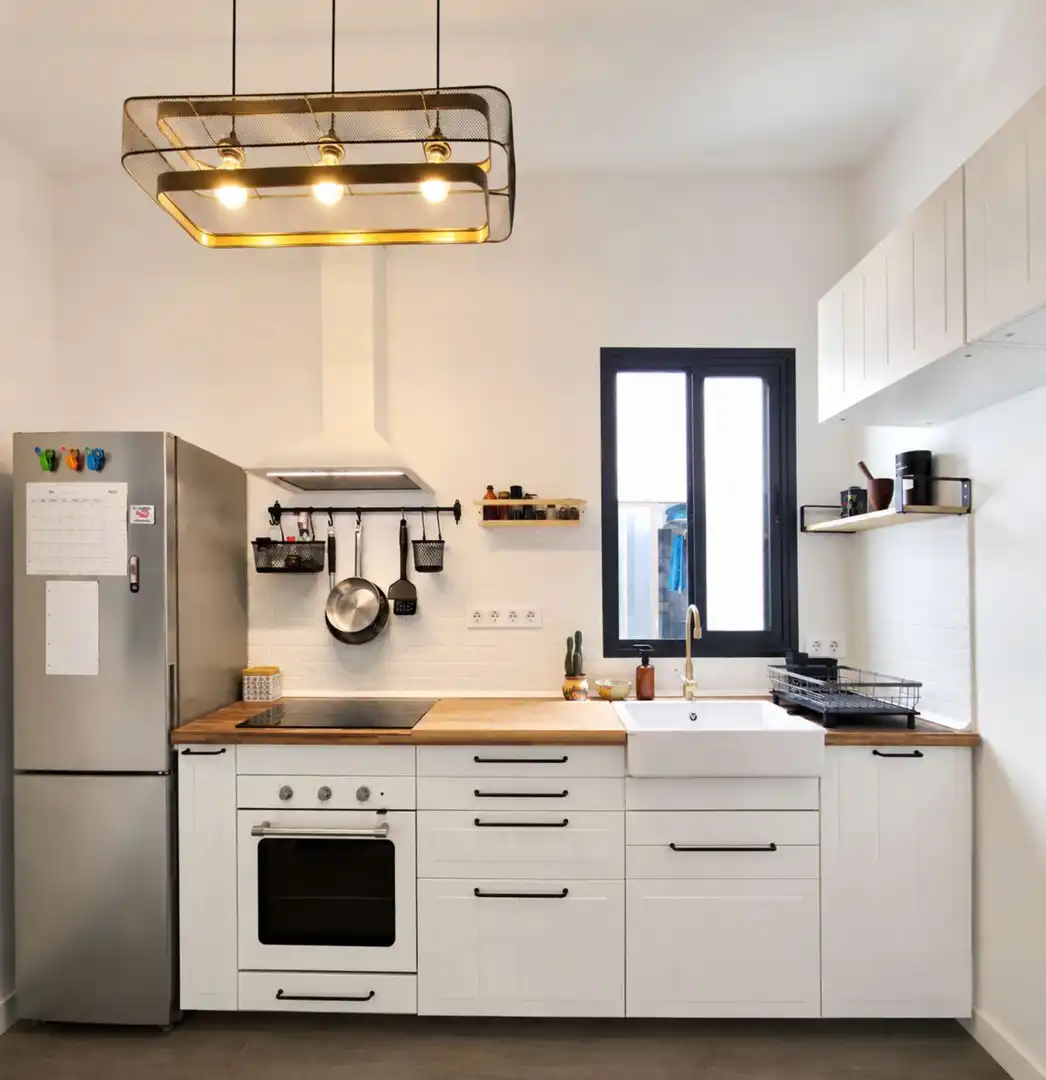 Cuina de Apartament per a compartir en Las Palmas de Gran Canaria amb Aire condicionat, Terrassa i Moblat