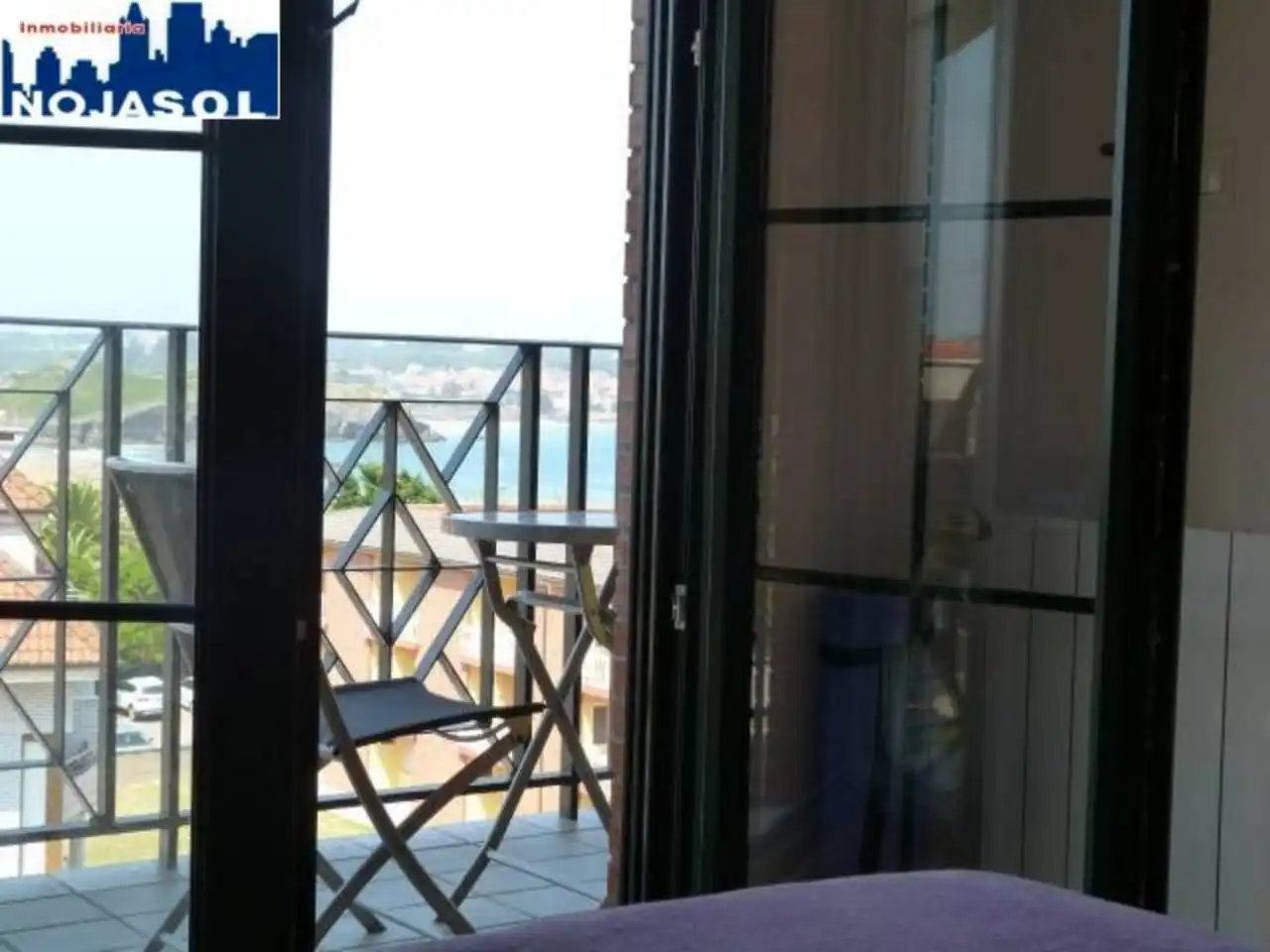 Terraza de Apartamento de alquiler en Noja con Calefacción, Terraza y Amueblado