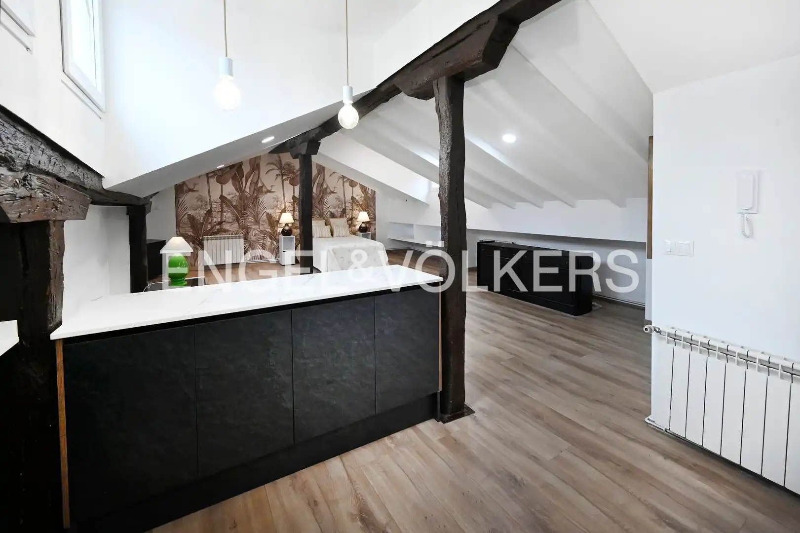 Cocina de Ático en venta en Santander con Calefacción, Parquet y Balcón