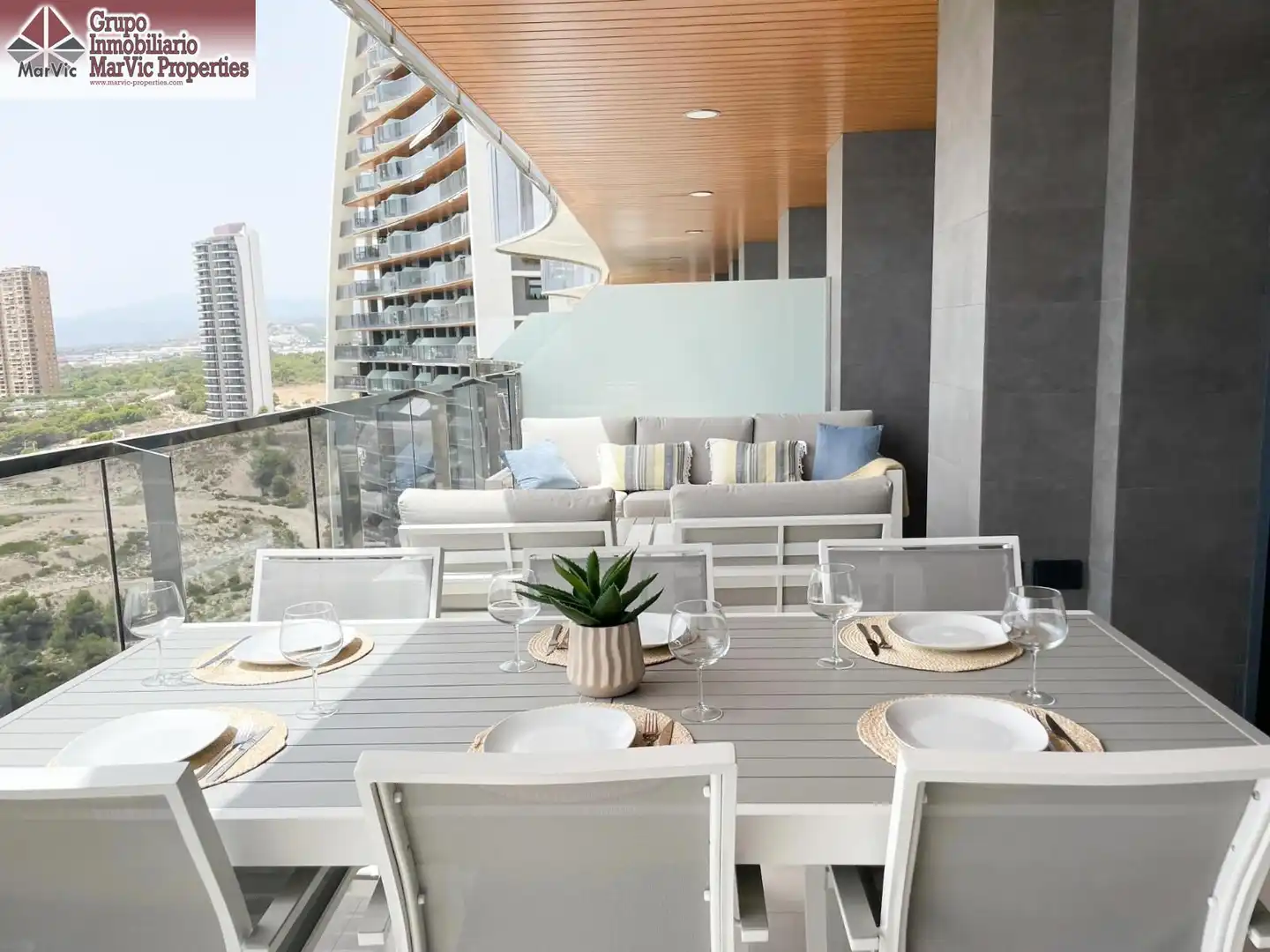 Terrasse von Wohnung zum Verkauf in Benidorm mit Terrasse, Möbliert und Gemeinschaftspool