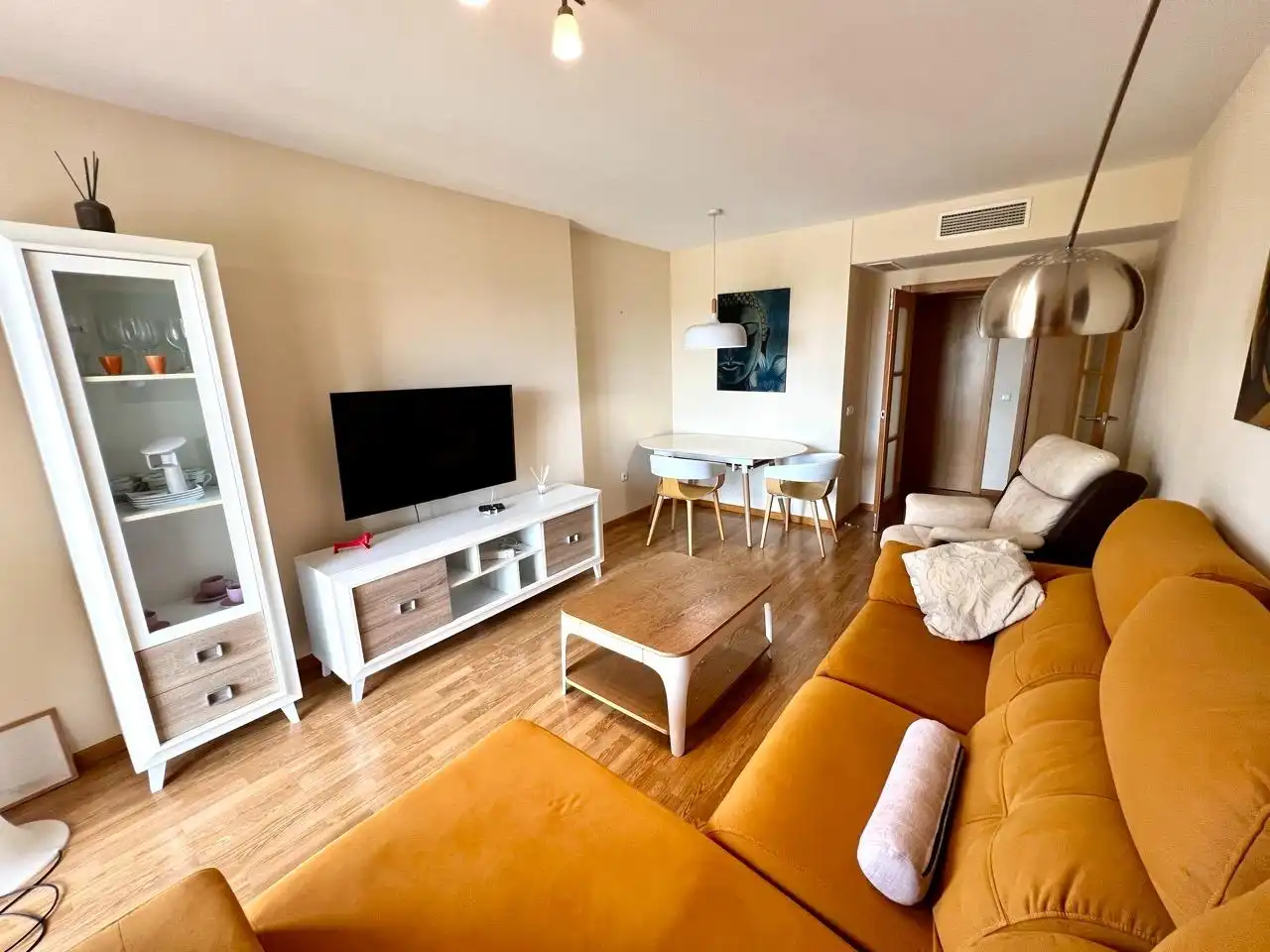 Sala de estar de Piso de alquiler en Molina de Segura con Terraza, Amueblado y Piscina comunitaria