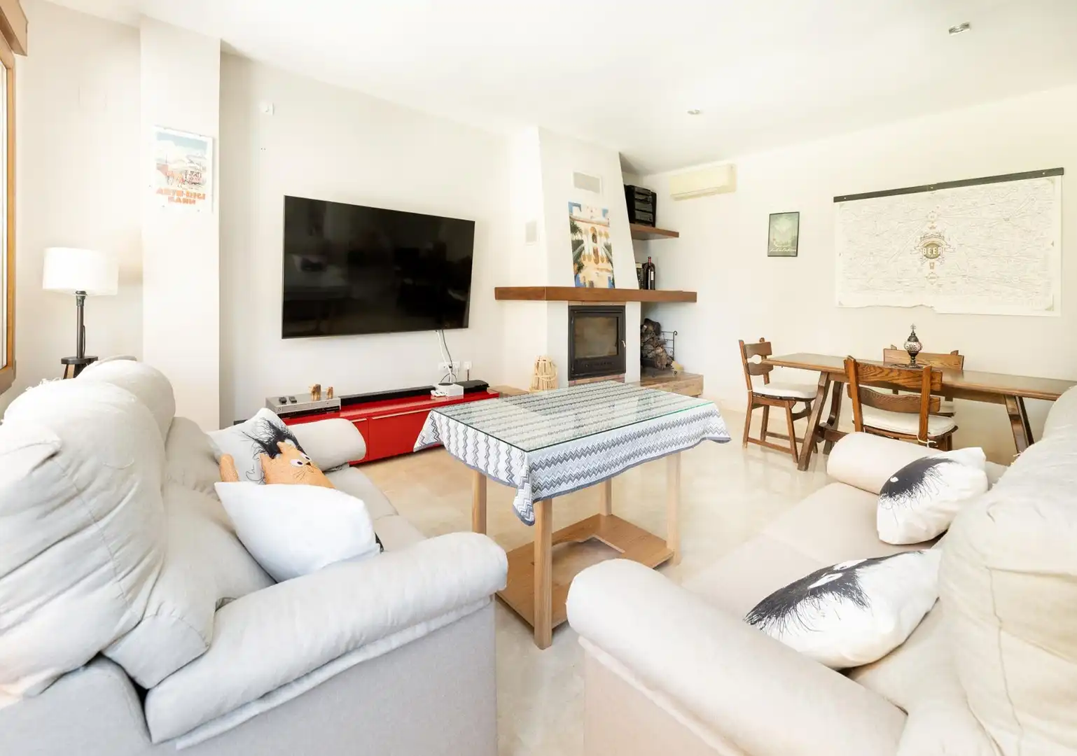 Wohnzimmer von Haus oder Chalet zum Verkauf in Albolote mit Klimaanlage, Heizung und Privatgarten