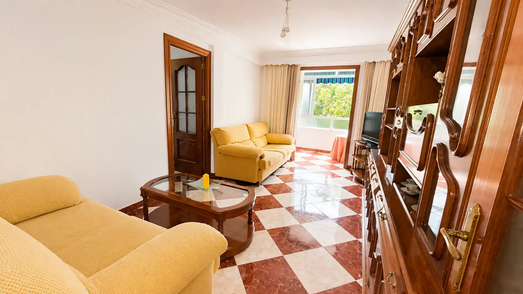 Sala de estar de Piso en venta en Málaga con Aire acondicionado, Terraza y Amueblado