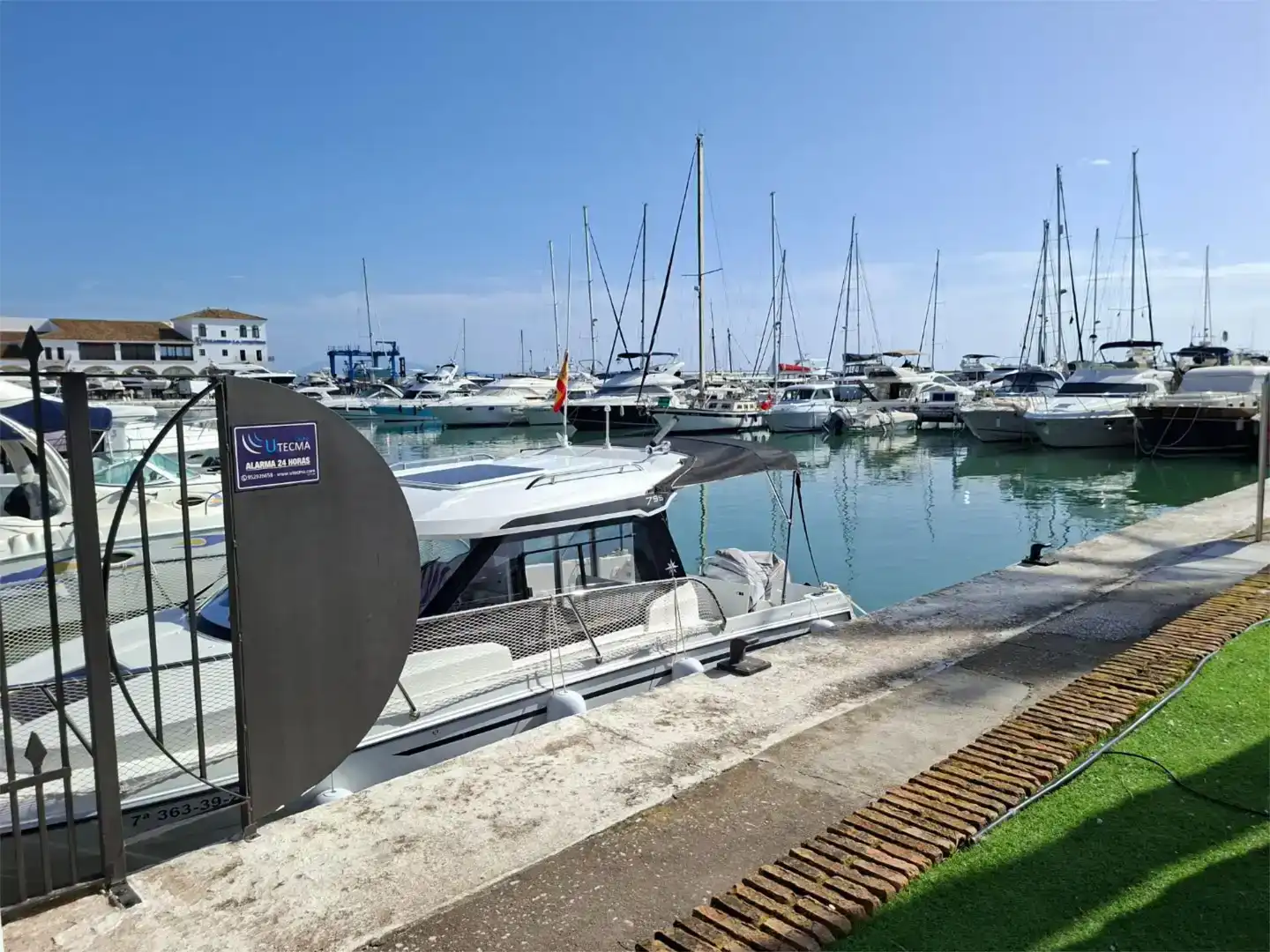 Parking of Flat for sale in Manilva  with Air Conditioner and Swimming Pool