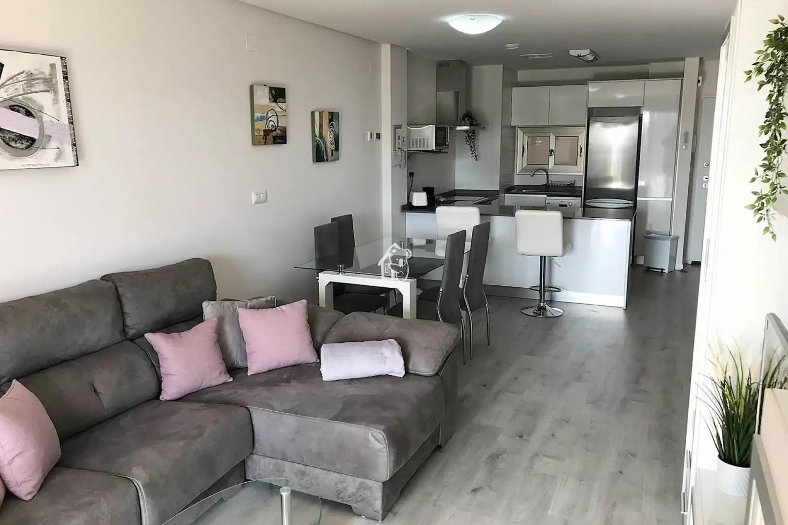 Sala de estar de Apartamento de alquiler en Orihuela con Aire acondicionado, Terraza y Piscina