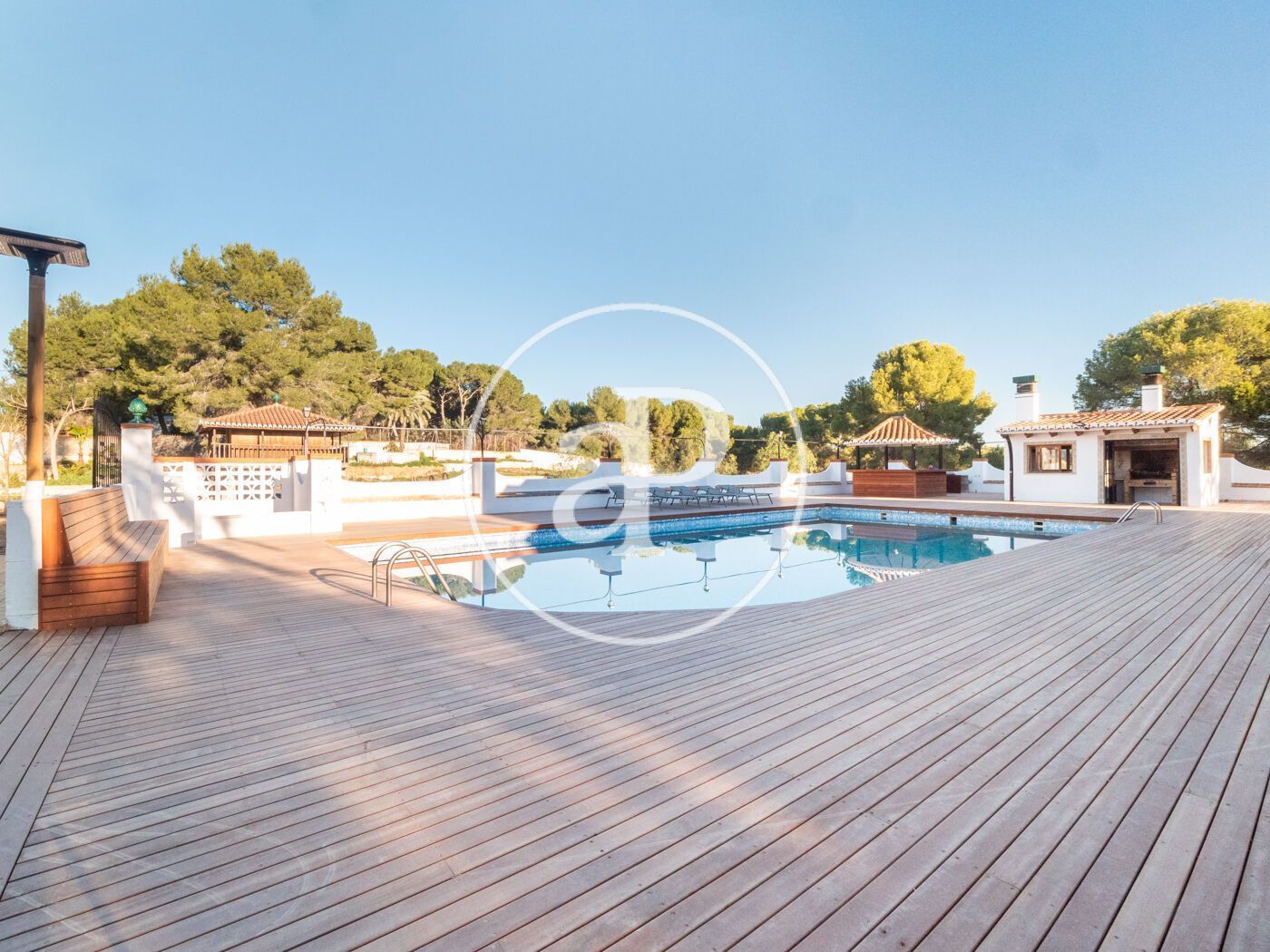 Swimming pool of House or chalet for sale in Manises  with Air Conditioner, Heating and Private garden