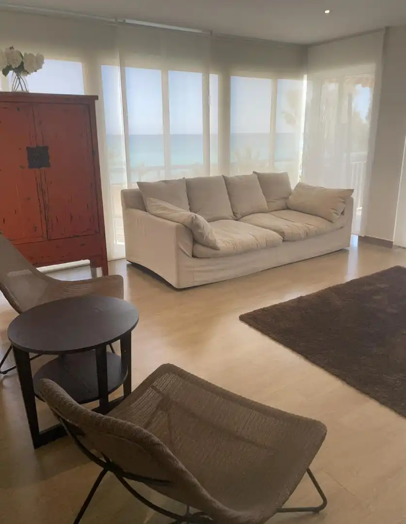 Sala d'estar de Apartament en venda en Benicasim / Benicàssim amb Aire condicionat, Terrassa i Traster