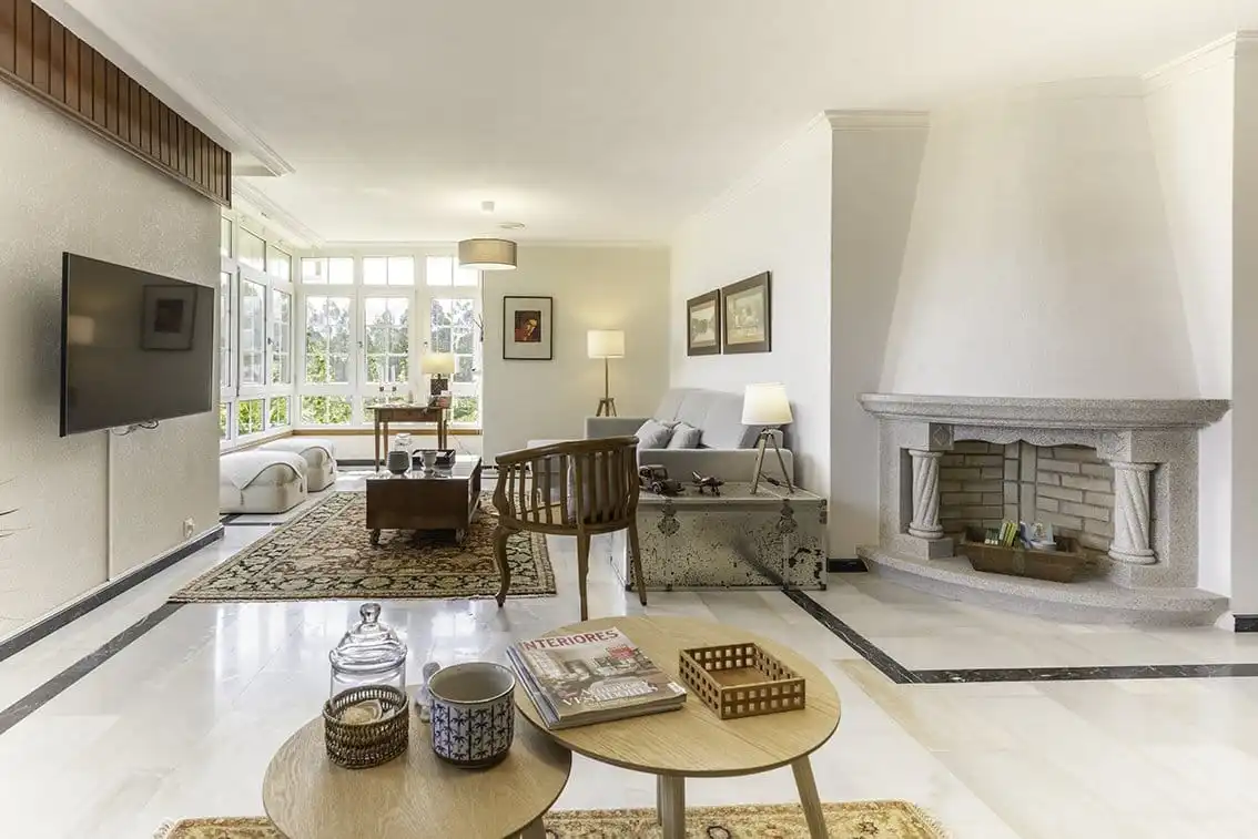 Sala d'estar de Casa o xalet en venda en Gondomar amb Calefacció, Parquet i Terrassa