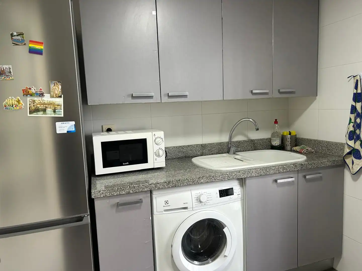 Cocina de Piso de alquiler en Valencia con Aire acondicionado, Amueblado y Horno