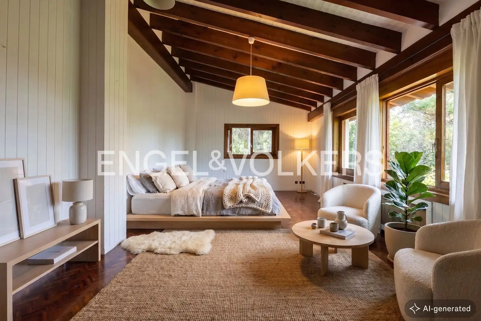 Sala de estar de Casa o chalet de alquiler en Rocafort con Aire acondicionado, Calefacción y Jardín privado