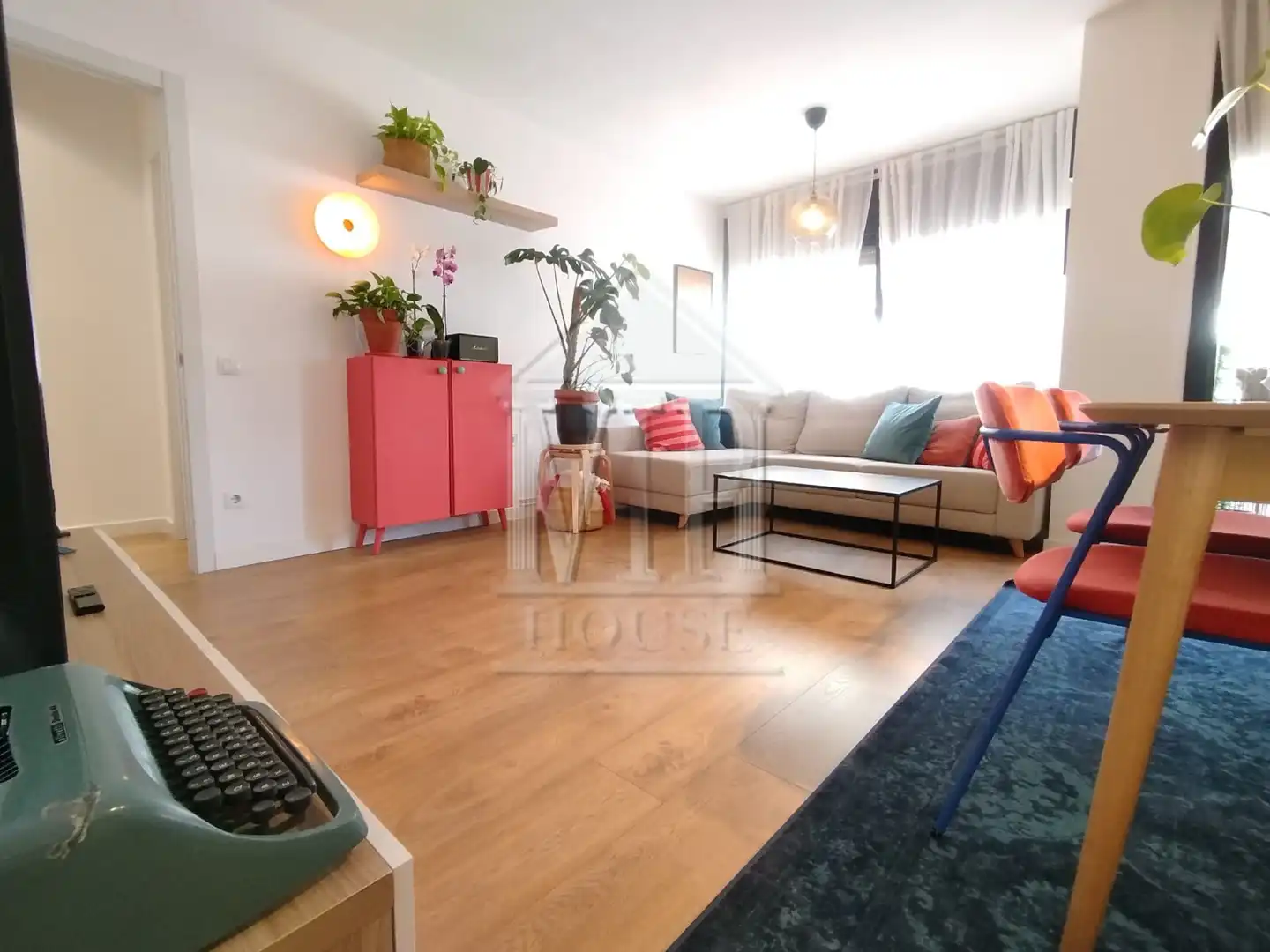 Sala de estar de Piso en venta en Badalona con Aire acondicionado, Calefacción y Parquet