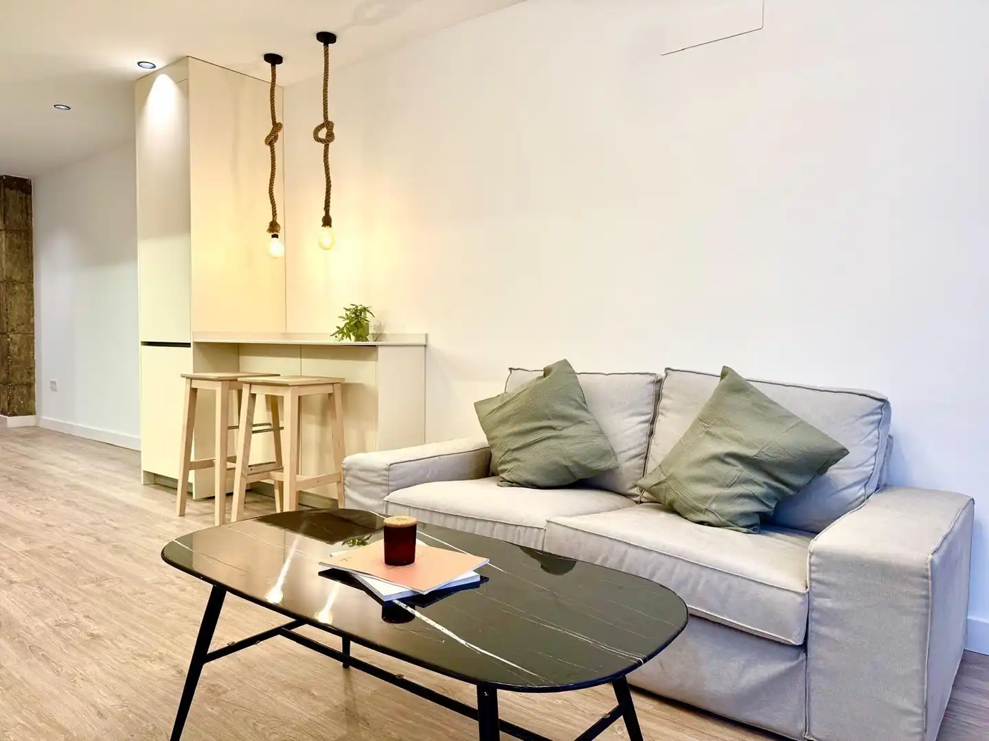 Wohnzimmer von Wohnungen zum Verkauf in Málaga mit Klimaanlage, Terrasse und Balkon