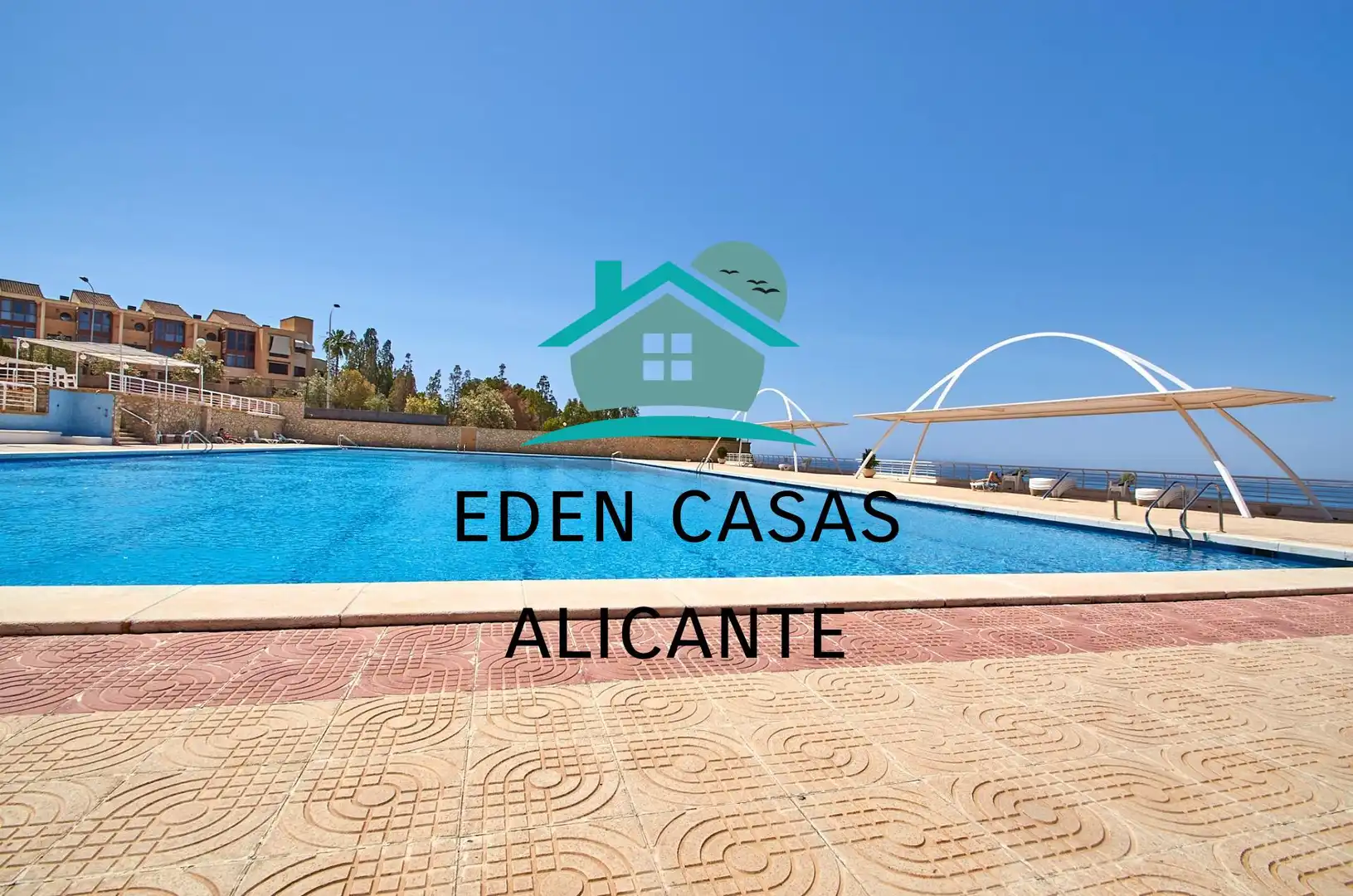Außenansicht von Wohnungen zum Verkauf in Alicante / Alacant mit Klimaanlage, Heizung und Privatgarten