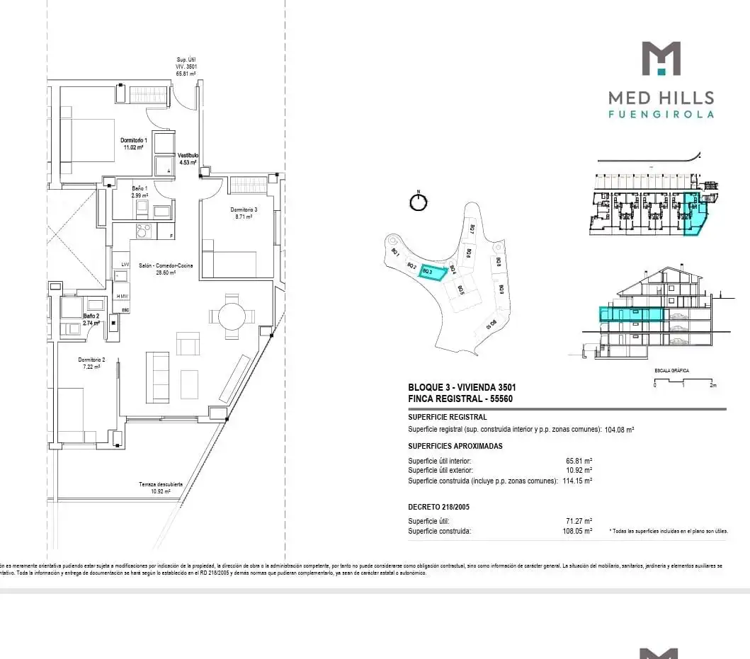 Wohnung zur Miete in Fuengirola mit Klimaanlage, Terrasse und Möbliert