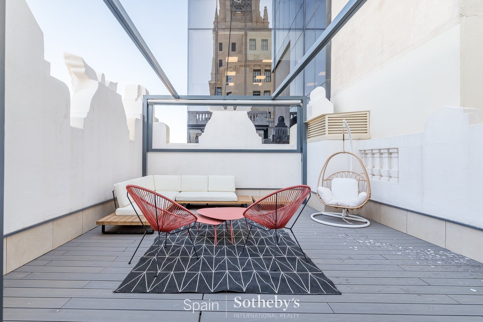 Terrace of Apartment for rent in  Madrid Capital  with Air Conditioner, Heating and Terrace