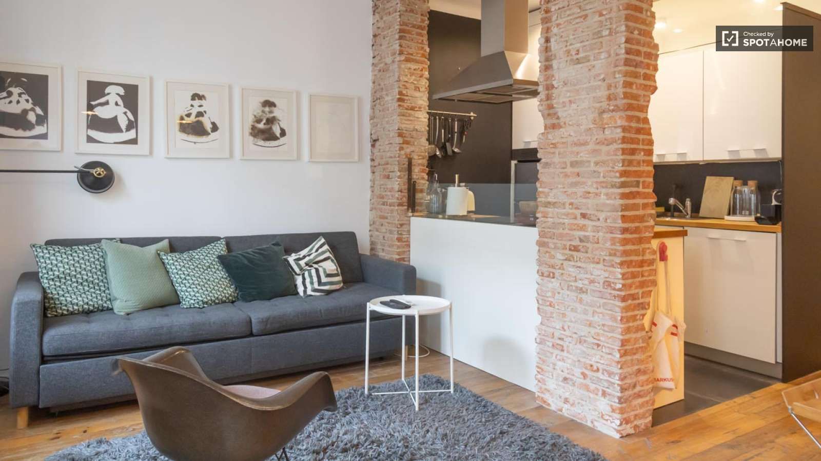 Sala d'estar de Apartament per a compartir en  Madrid Capital amb Aire condicionat, Calefacció i Terrassa