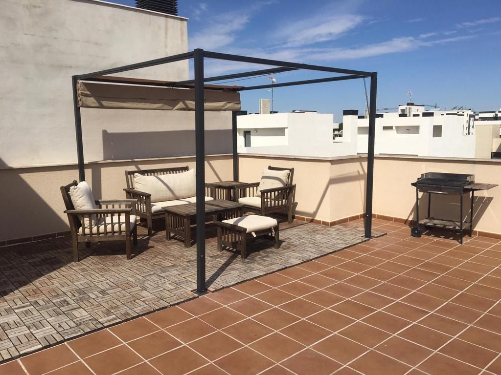 Terrace of Single-family semi-detached for sale in Almansa  with Air Conditioner, Parquet flooring and Terrace