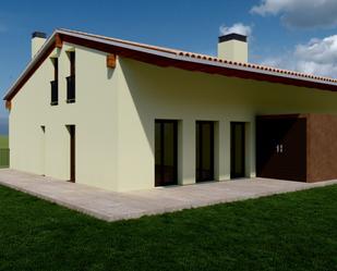 Exterior view of Single-family semi-detached for sale in Mieres (Girona)  with Air Conditioner, Heating and Private garden