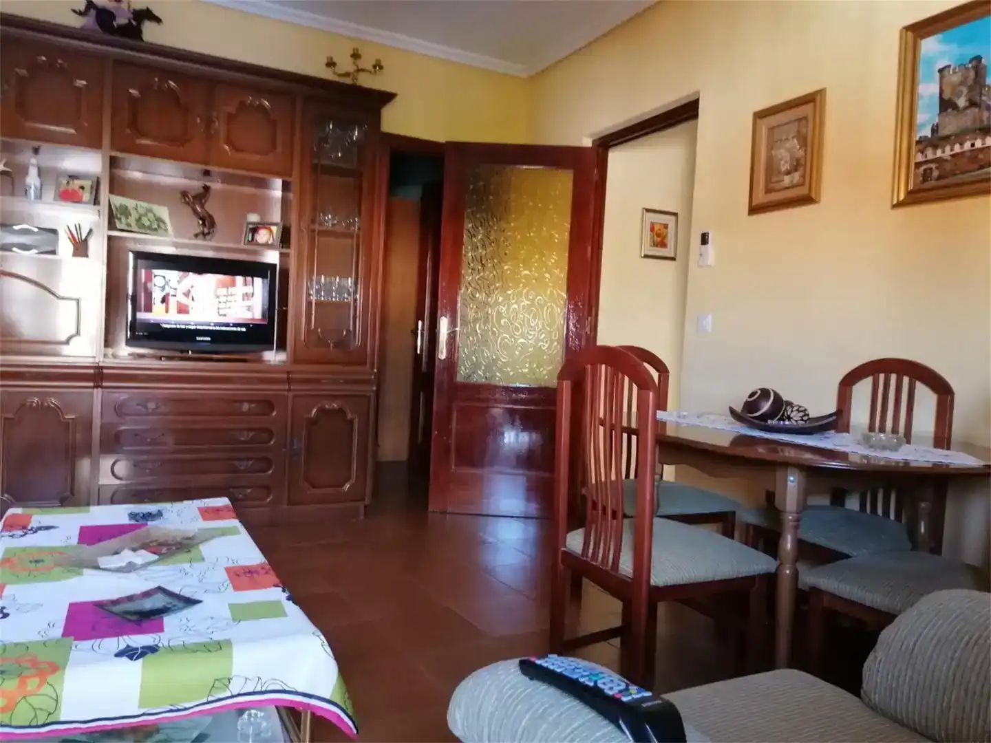 Sala d'estar de Pis en venda en Monroy amb Moblat i Balcó