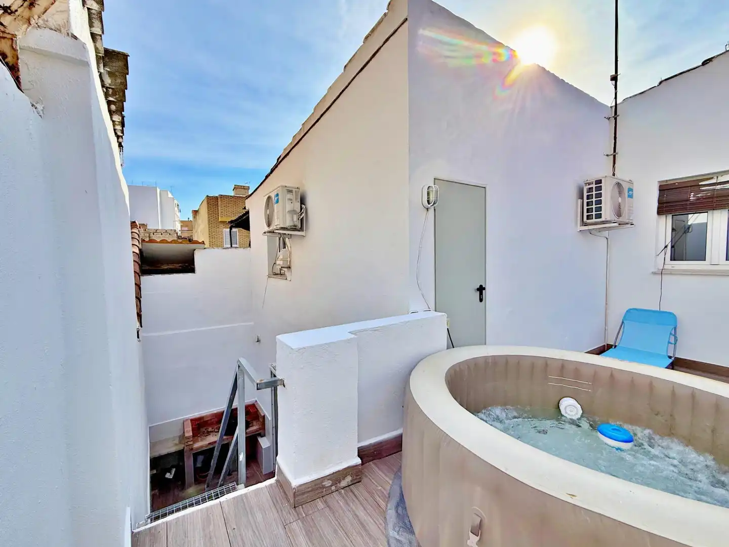 Terrassa de Casa adosada en venda en Torrent amb Aire condicionat, Calefacció i Jardí privat