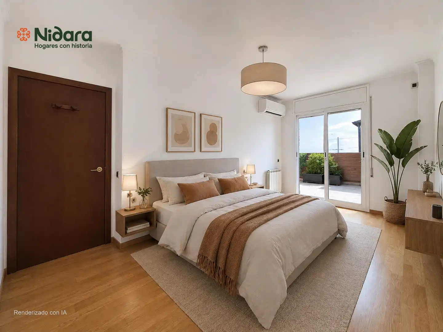 Bedroom of Flat for sale in Mollet del Vallès  with Air Conditioner, Heating and Parquet flooring