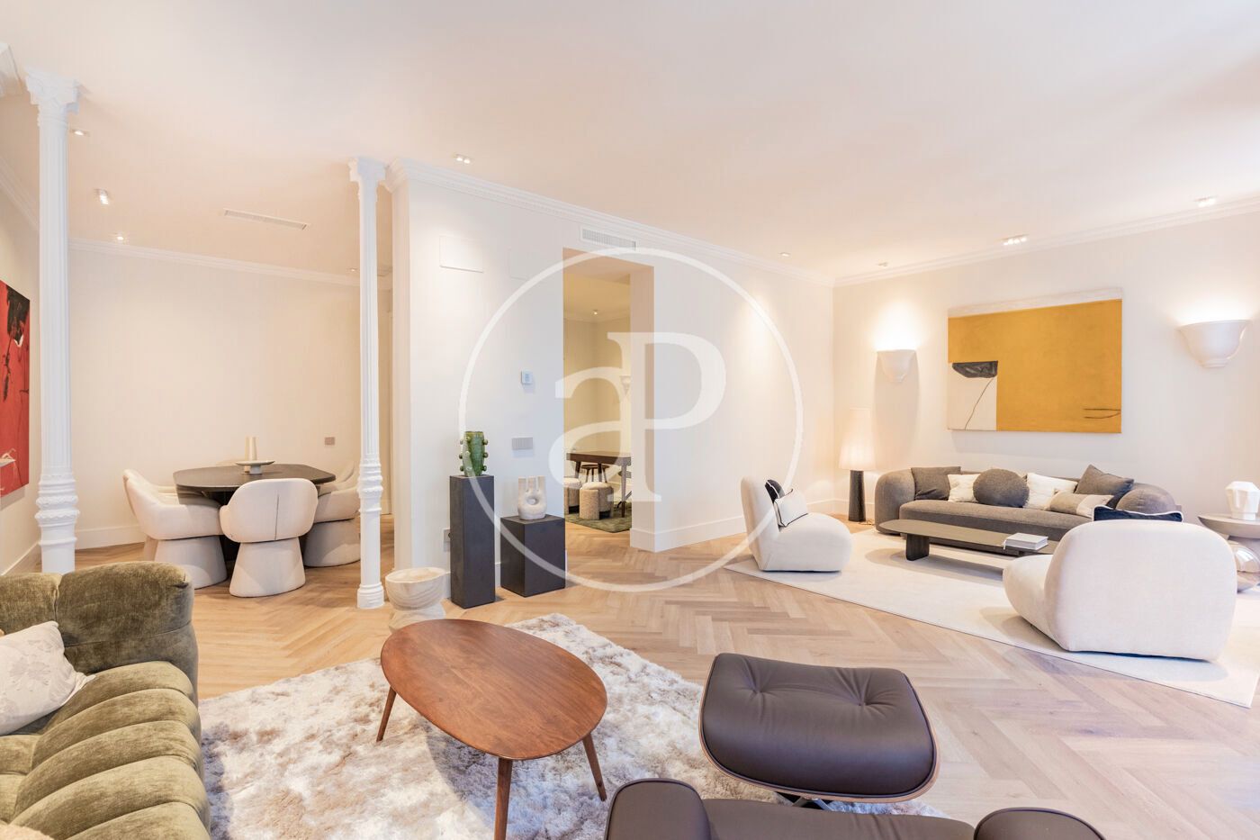 Sala de estar de Piso en venta en  Madrid Capital con Calefacción y Balcón