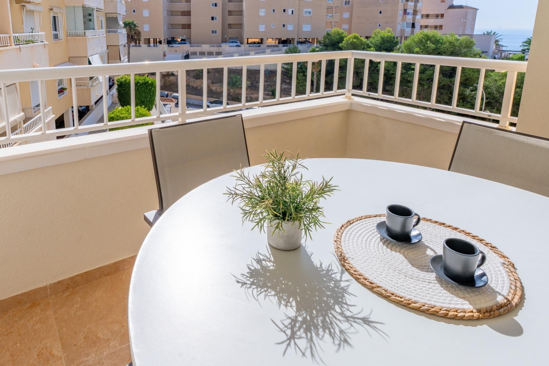 Balcony of Flat for sale in Santa Pola  with Air Conditioner, Private garden and Parquet flooring