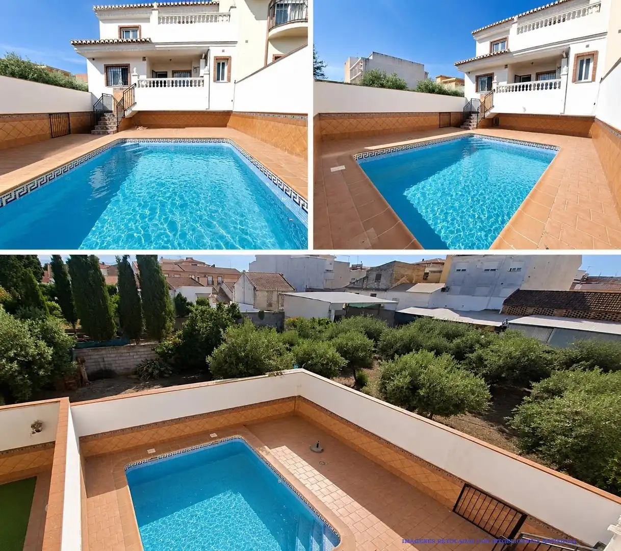 Piscina de Casa adosada en venda en Las Gabias