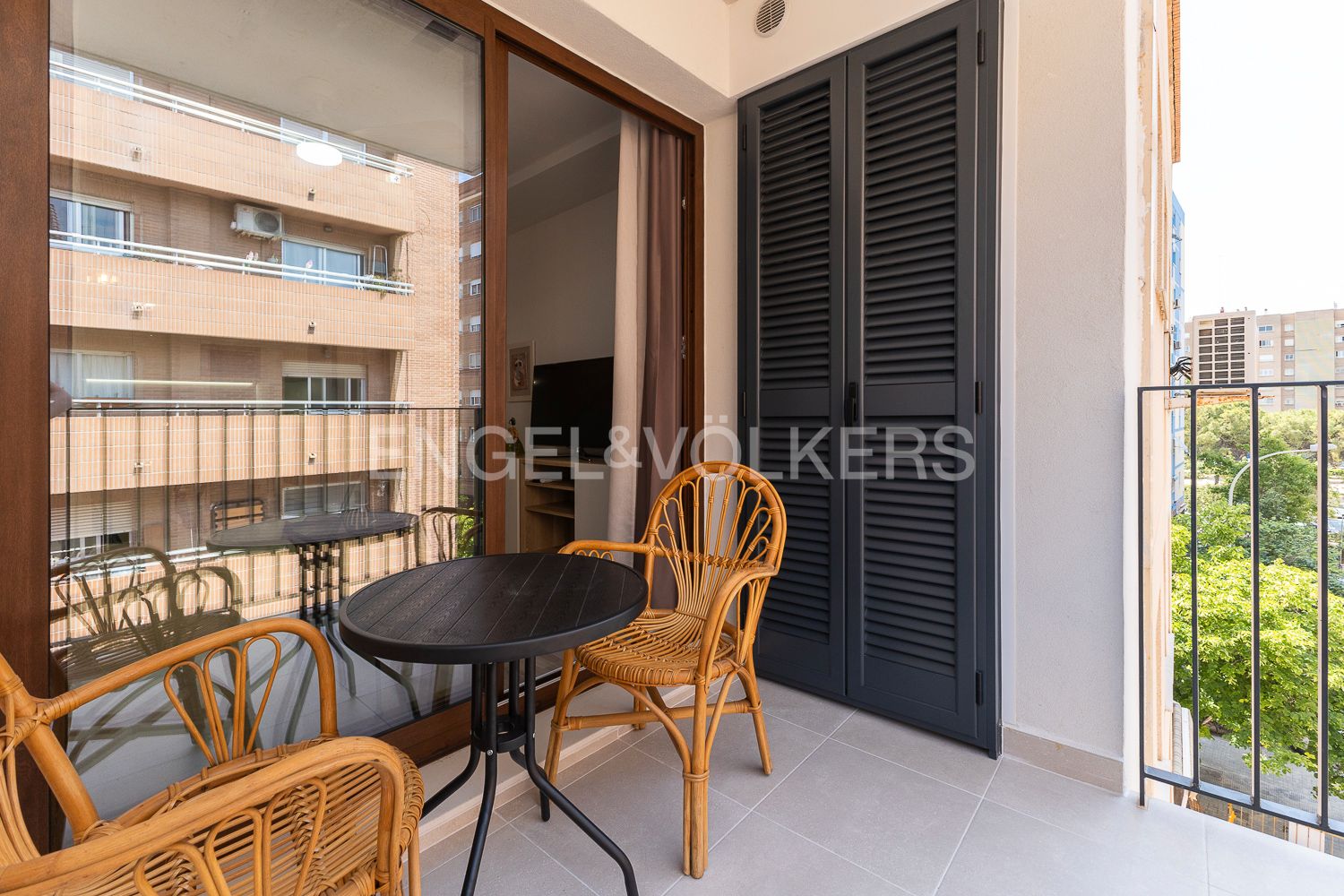 Balcony of Apartment to rent in  Valencia Capital  with Air Conditioner, Heating and Terrace