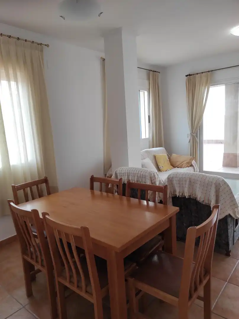 Esszimmer von Dachboden zur Miete in Moncofa mit Klimaanlage, Terrasse und Abstellraum
