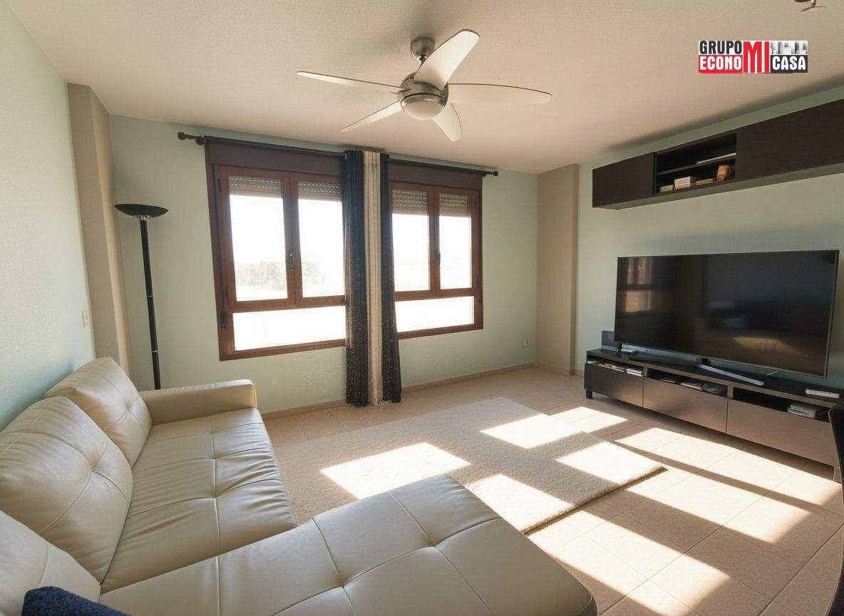 Sala de estar de Ático en venta en Aspe con Terraza y Trastero