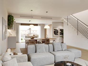 Casa a schiera di nuova costruzione con giardino in vendita a Calle Sup PPR-17 Aigues Vives 7A