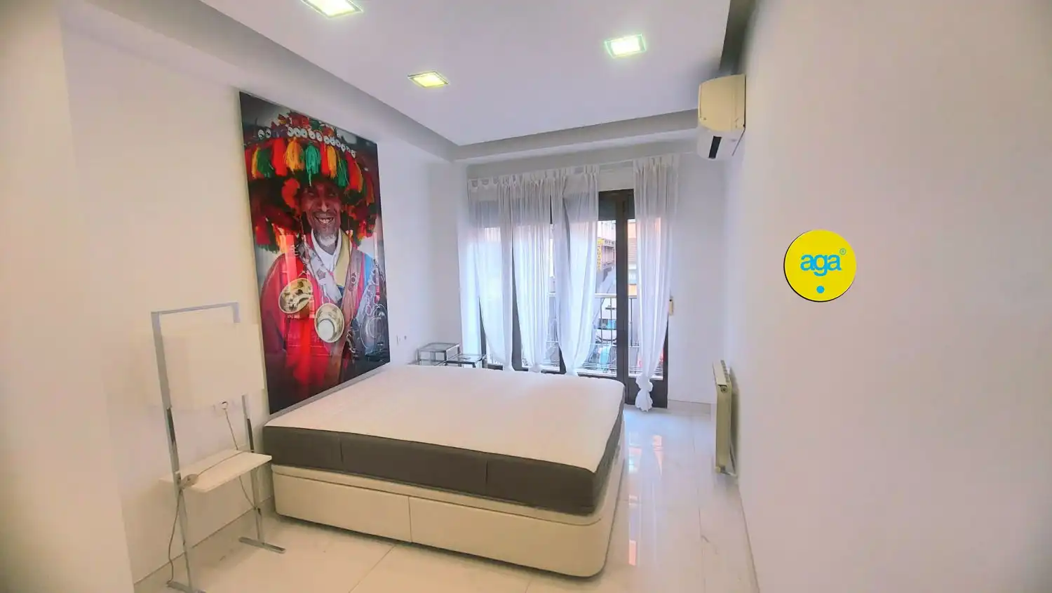 Bedroom of Flat for rent in Jaén  with Air Conditioner, Heating and Furnished