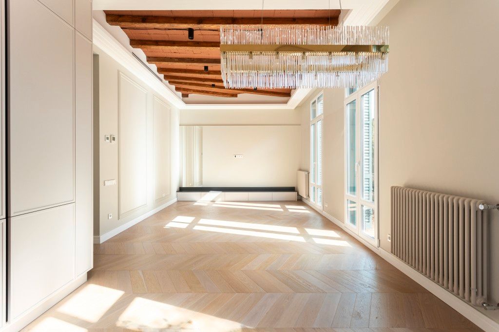 Living room of Apartment for sale in  Barcelona Capital  with Air Conditioner, Heating and Parquet flooring