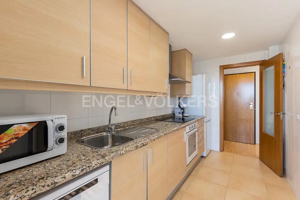 Kitchen of Flat for rent in La Pobla de Farnals  with Air Conditioner, Heating and Private garden