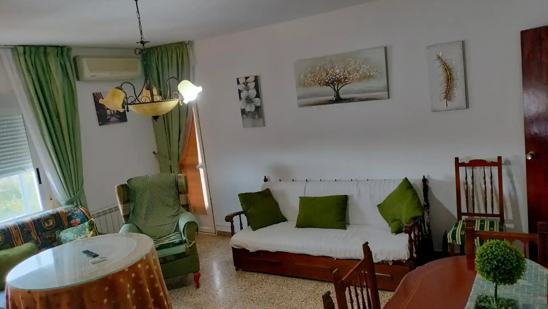 Wohnzimmer von Wohnung zur Miete in Cañaveral mit Klimaanlage, Möbliert und Ofen