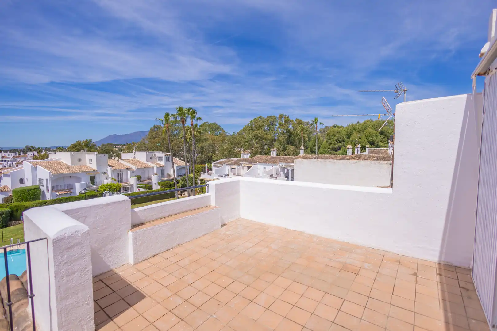Terraza de Casa adosada en venta en Estepona con Aire acondicionado, Jardín privado y Terraza