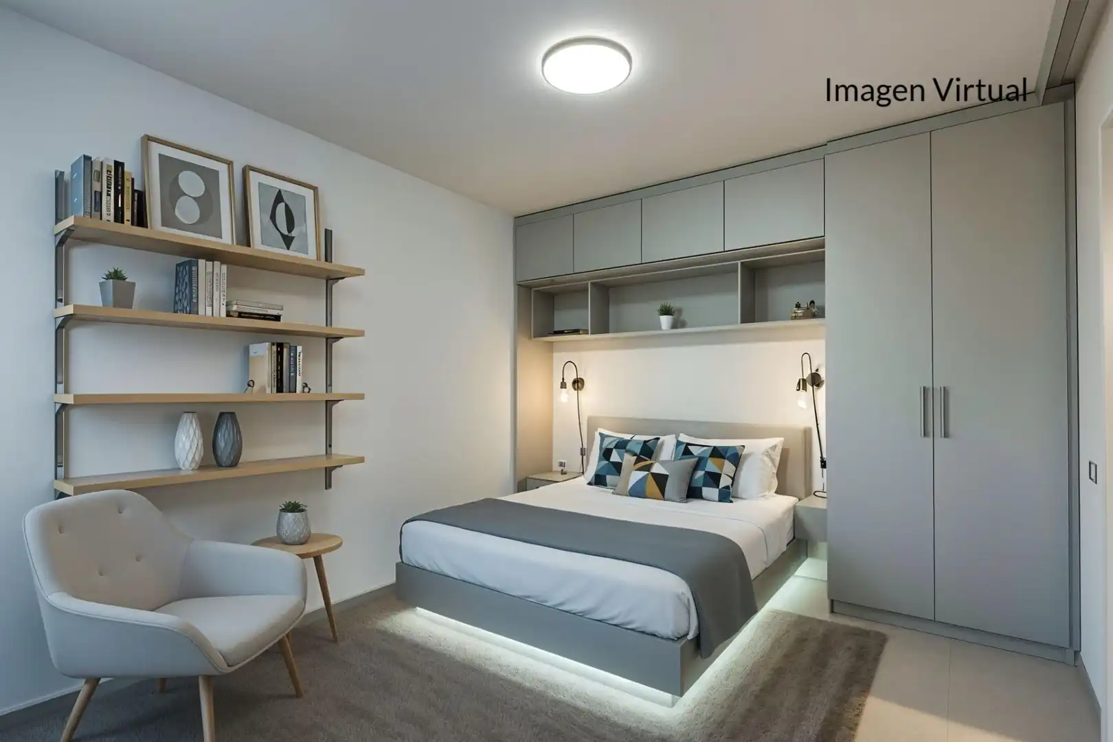 Schlafzimmer von Wohnung zum Verkauf in Benalmádena mit Klimaanlage, Terrasse und Gemeinschaftspool